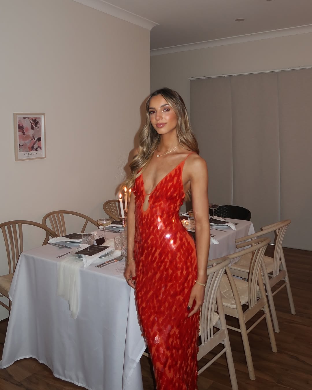 Hollis - Sequin Backless Maxi Dress