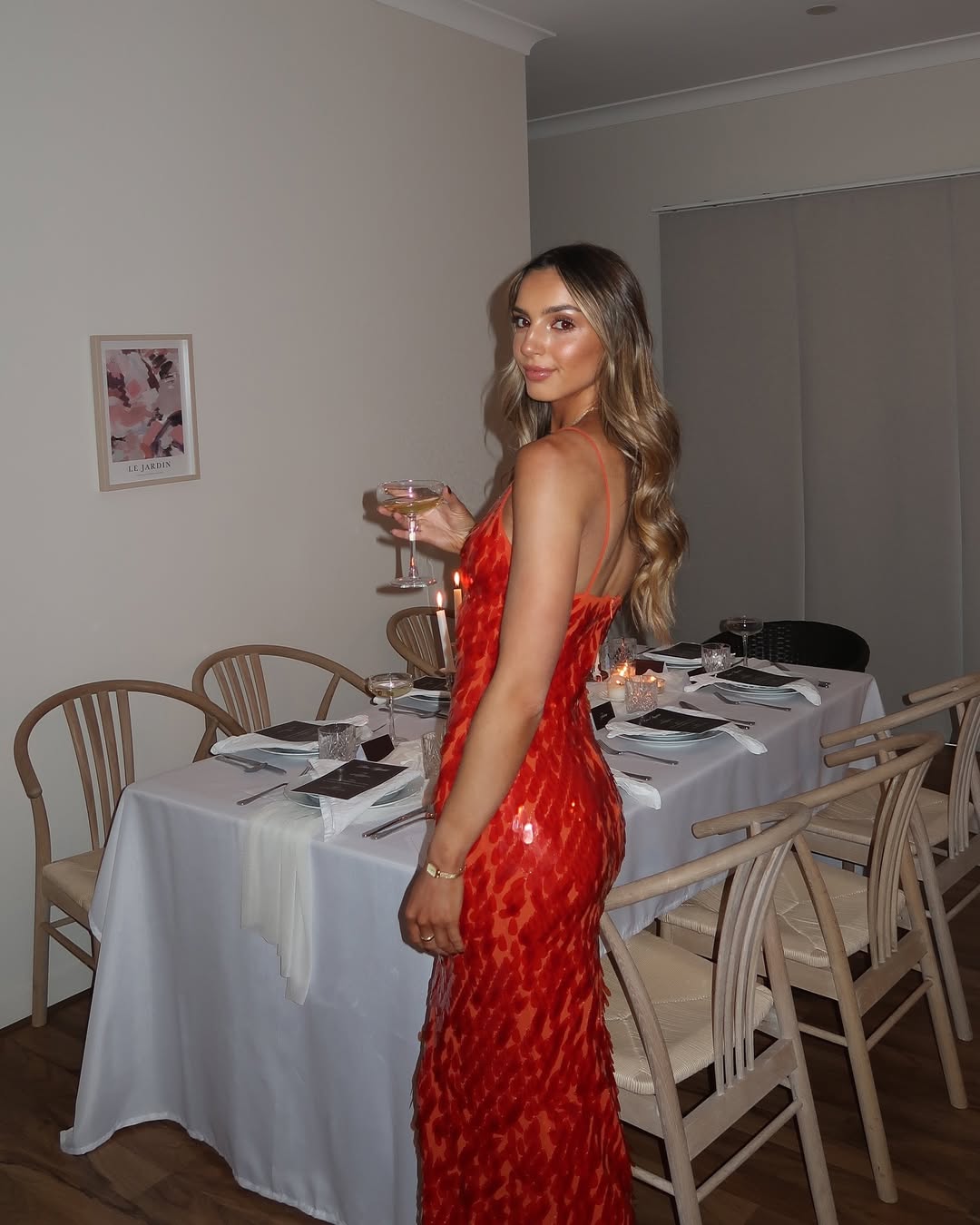 Hollis - Sequin Backless Maxi Dress