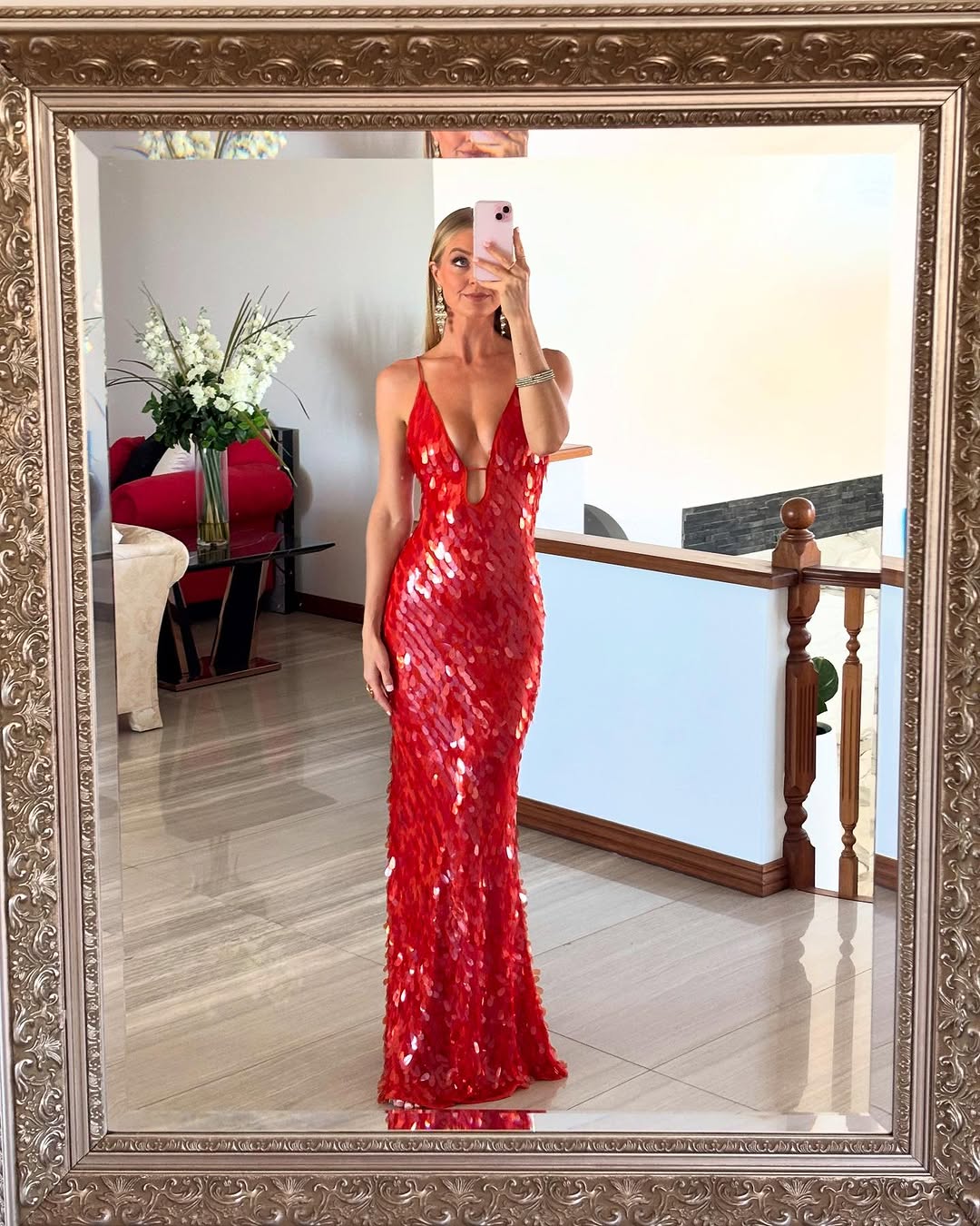 Hollis - Sequin Backless Maxi Dress