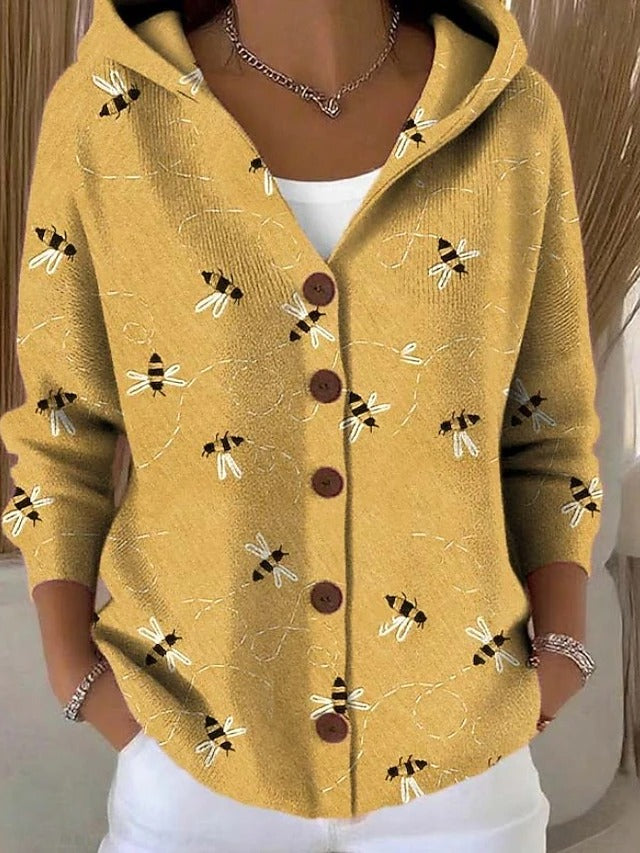 Woman wearing long plus size cardigan sweater