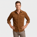 Steven | Corduroy Shirt with Spread Collar