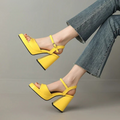 Hedda | Ankle Strap Block Heel Orthopedic Heels