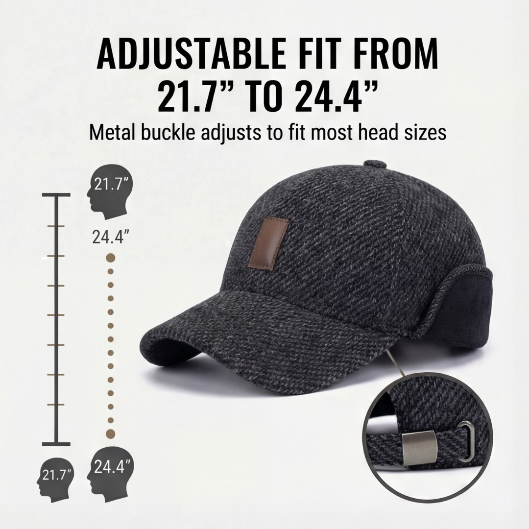 Coldguard - Fleece Lined Cap with Ear Flaps