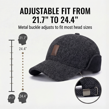 Coldguard - Fleece Lined Cap with Ear Flaps