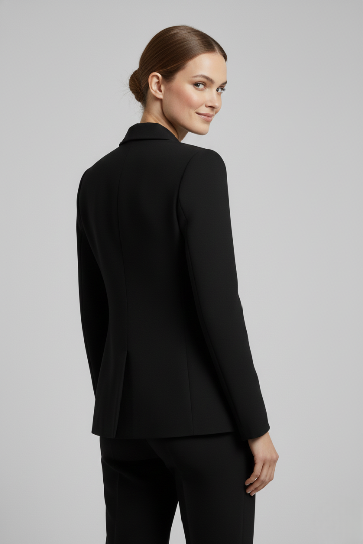 Augustine - Double-Breasted Gold-Button Blazer