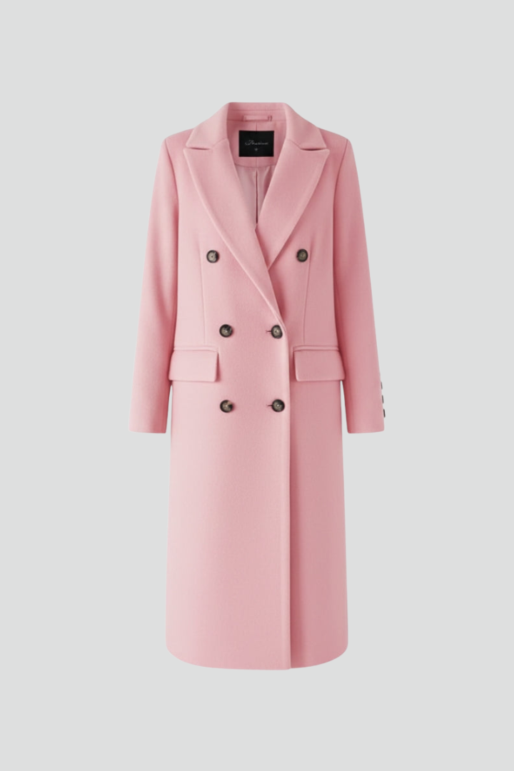 Clarisse - Notched-Lapel Button-Front Coat