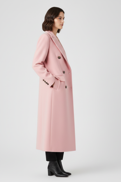 Clarisse - Notched-Lapel Button-Front Coat