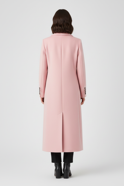 Clarisse - Notched-Lapel Button-Front Coat