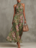 Caradoc | Floral Soft-Flow Feminine Midi Dress