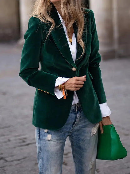 Orlaith - Plush-Surface Tailored Blazer