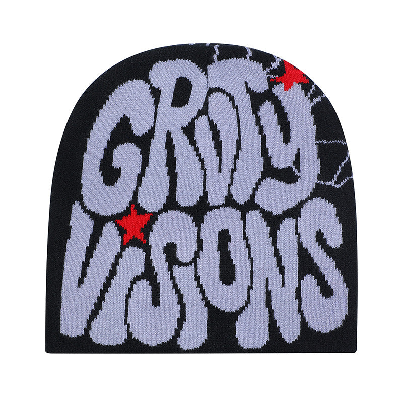 Women's acrylic beanie hat with dome crown in multiple colors