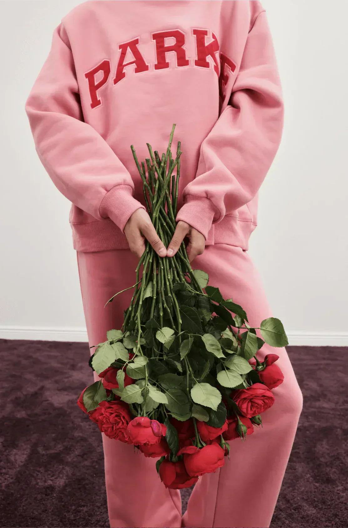 Varsity Mockneck Pink with Red Letters Valentine Edition