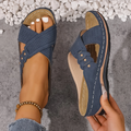 Séverine | Cushioned Orthopedic Wedge Sandals