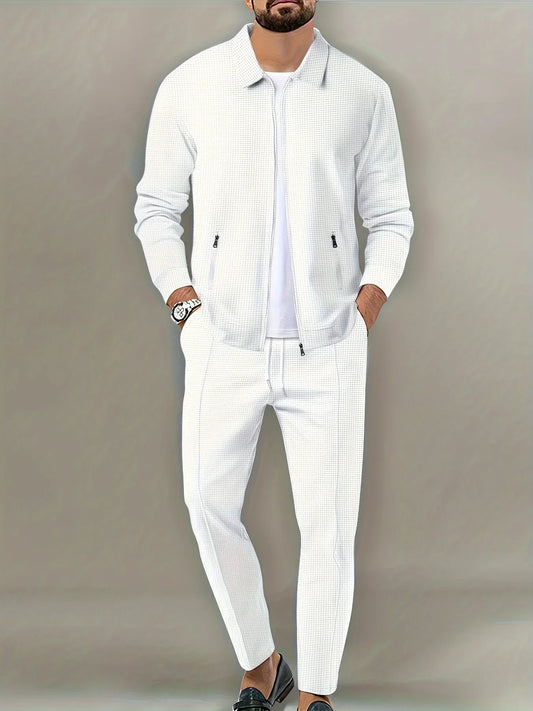 Adam - Tracksuit Set with Full Zip Jacket and Drawstring Trousers