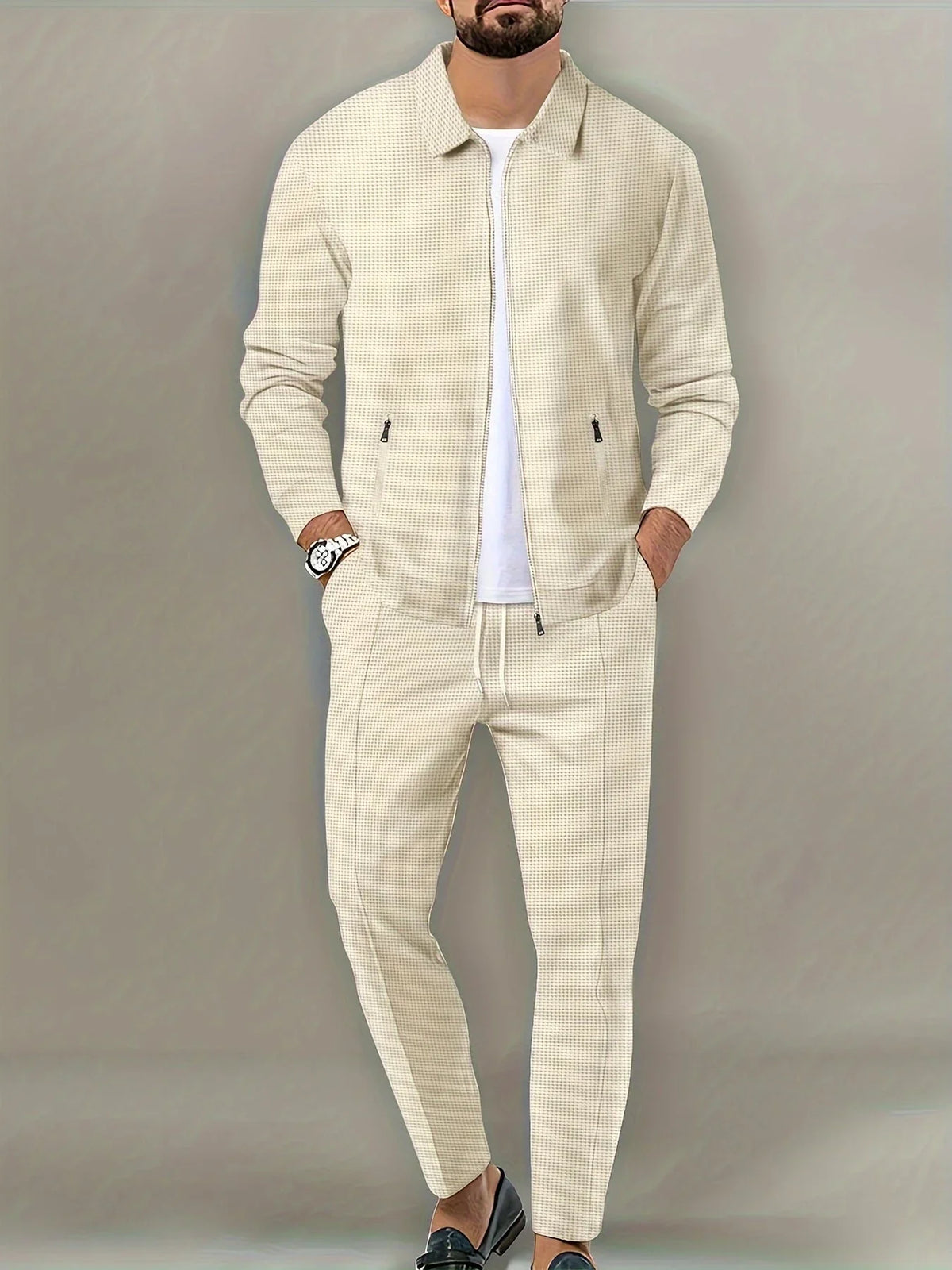 Adam - Tracksuit Set with Full Zip Jacket and Drawstring Trousers