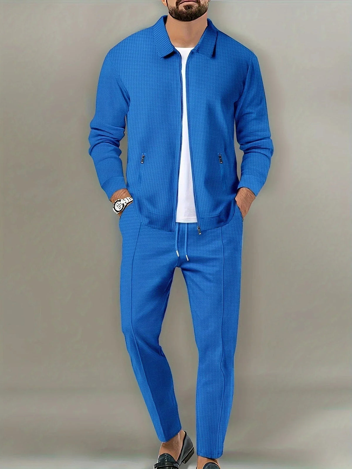 Adam - Tracksuit Set with Full Zip Jacket and Drawstring Trousers