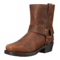 Alan | Cowboy Boots with Side Zip and Buckle Strap
