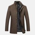 Albert | Trench Coat with Stand Collar and Button Closure