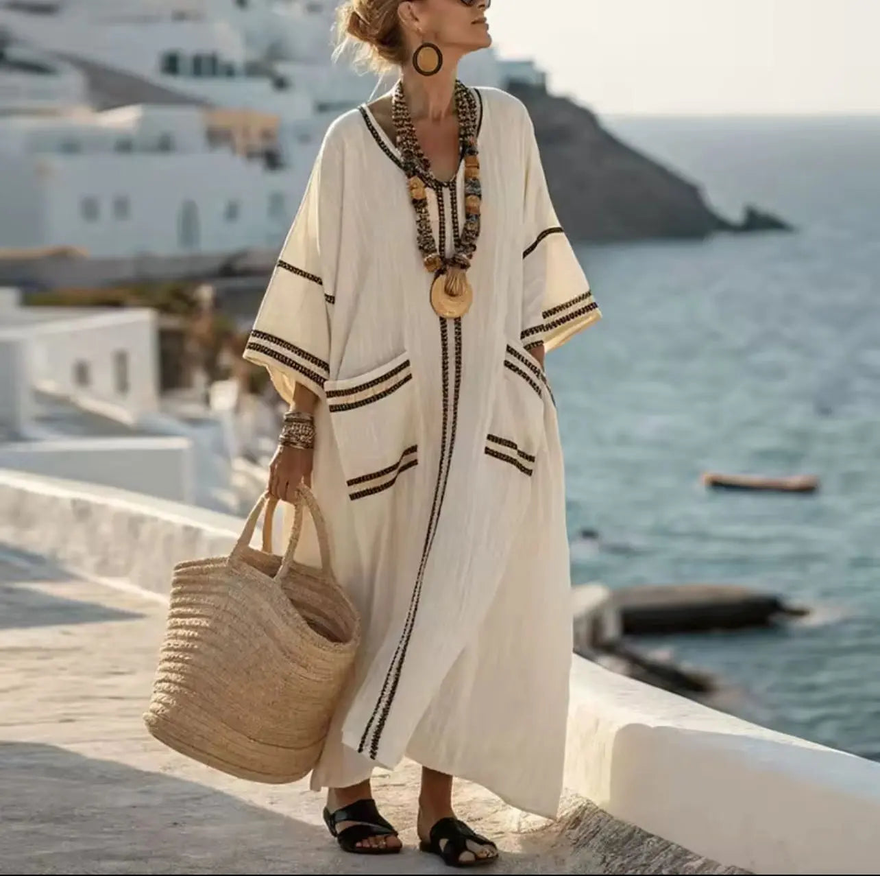 Anaëlle | Long Strand Dress for a Stylish Summer Look