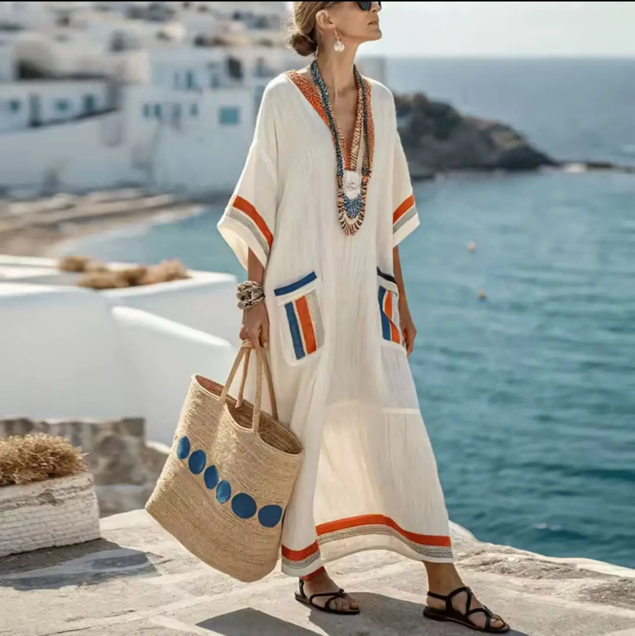 Anaëlle | Long Strand Dress for a Stylish Summer Look