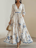 Ancilla | Tailored Floral Maxi Dress