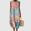 Anna | Effortless Patchwork Midi Dress