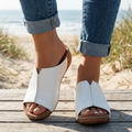 Renata | Wide Strap Orthopedic Slide Sandals