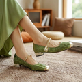 Paloma | Embellished Square-Toe Orthopedic Flats