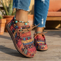 Meredith | Patchwork Lace-Up Orthopedic Shoes