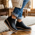 Melisande | Platform Zip Orthopedic Ankle Boots