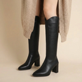 Morgane | Knee-High Block Heel Orthopedic Boots