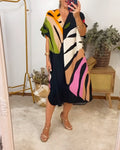 Arianna | Tailored Abstract Midi Dress