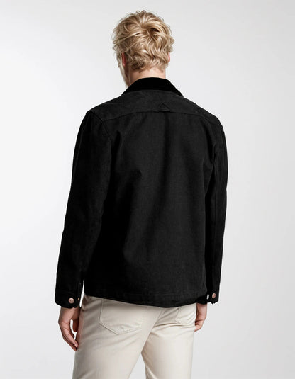 Men's button down field jacket with four pockets