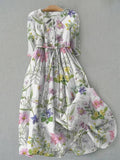 Ascella | Floral A-Line Midi Dress