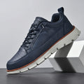 Jeorge | Lace Up Leather Sneakers with Cushioned Sole