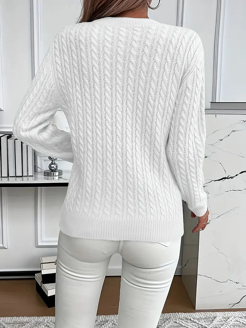 Cassia - Classic Cable Knit Jumper