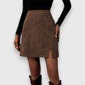 Gilda | Ribbed Cord Textured Skirt