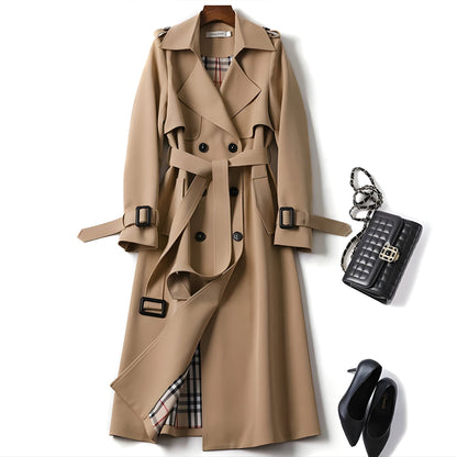 Nerissa - Tailored Classic-Silhouette Trench Coat