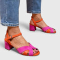 Aria | Ankle Strap Block Heel Orthopedic Sandals