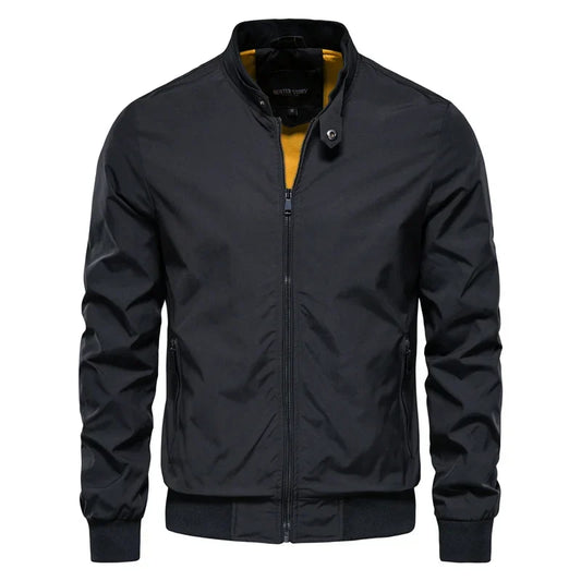 Bruce - Lightweight Bomber Jacket with Ribbed Cuffs