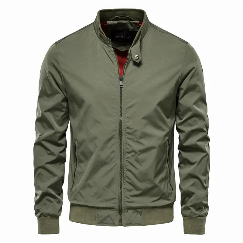 Bruce - Lightweight Bomber Jacket with Ribbed Cuffs