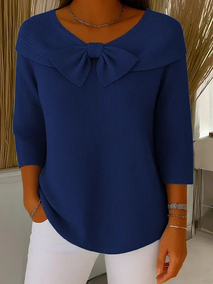 Clarabelle - Fine-Gauge Round-Neck Sweater