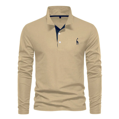 Marnix - Button Neck Polo Shirt
