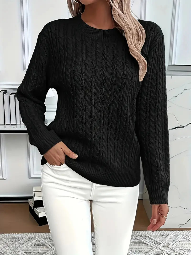 Cassia - Classic Cable Knit Jumper