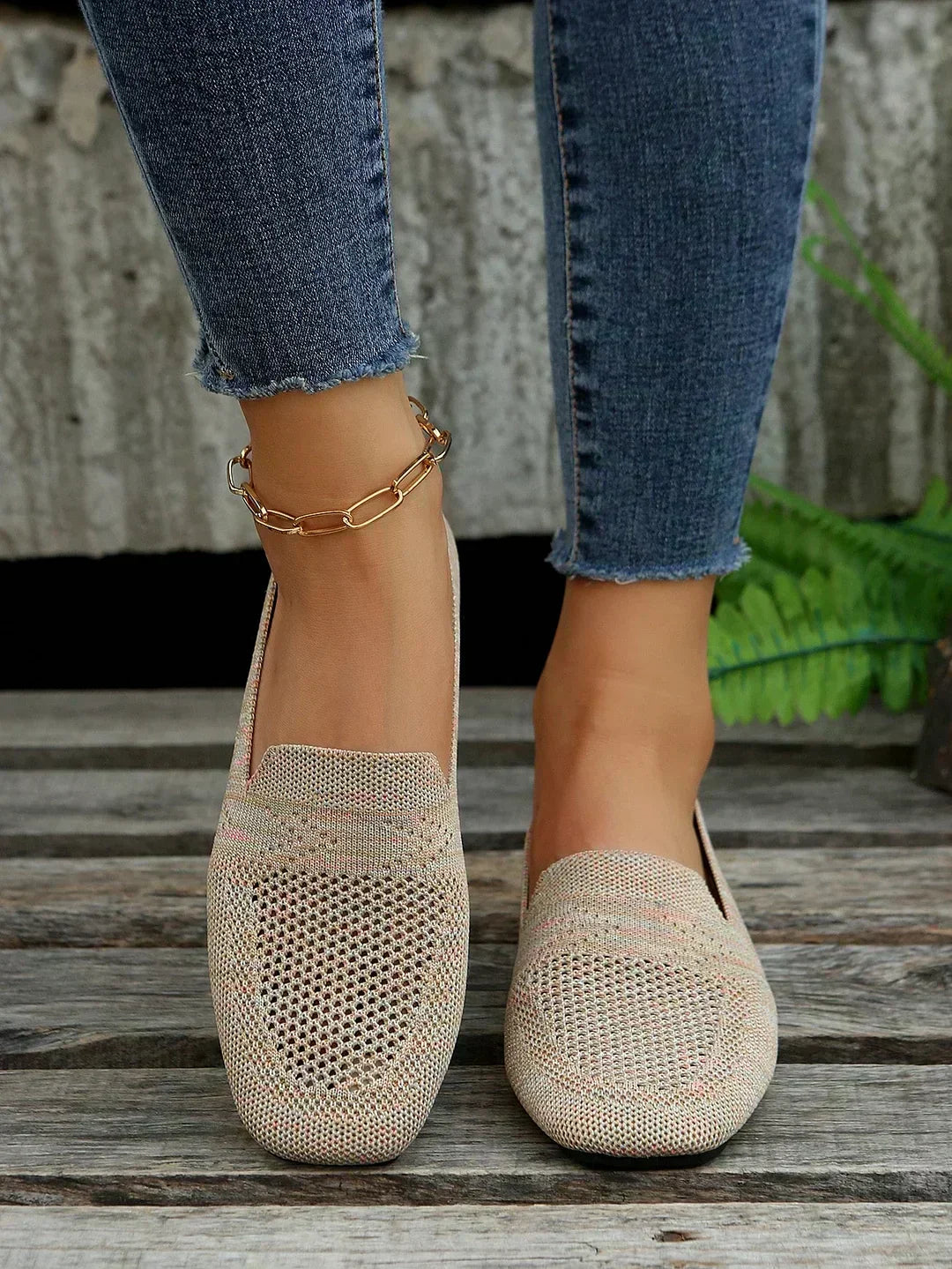Women's classic orthopedic shoes for everyday wear - beige