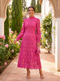 Carmona | Soft-Draped Long-Sleeve Midi Dress