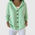 Avaline | Hooded Button-Down Cardigan