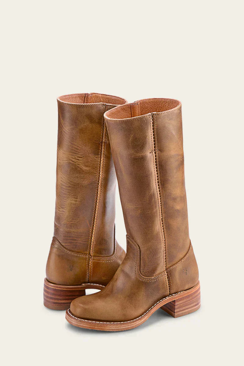 Kirsten - Mid-Calf Block Heel Western Boots