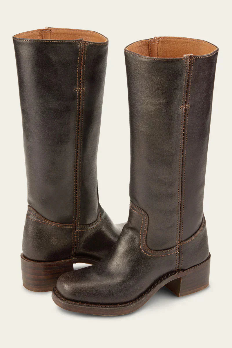 Kirsten - Mid-Calf Block Heel Western Boots