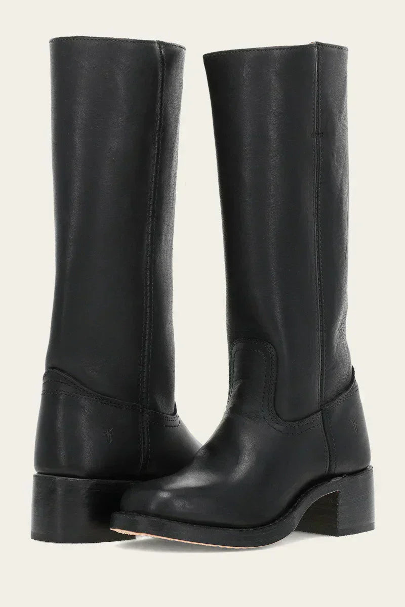 Kirsten - Mid-Calf Block Heel Western Boots